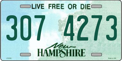 NH license plate 3074273