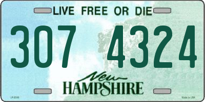 NH license plate 3074324