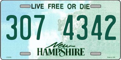 NH license plate 3074342