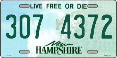 NH license plate 3074372
