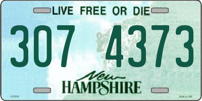 NH license plate 3074373