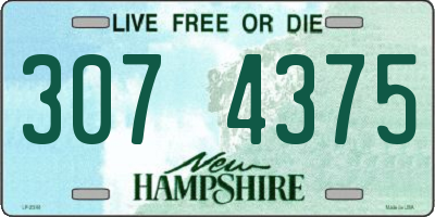 NH license plate 3074375