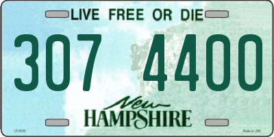 NH license plate 3074400