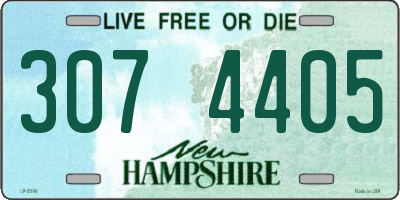 NH license plate 3074405