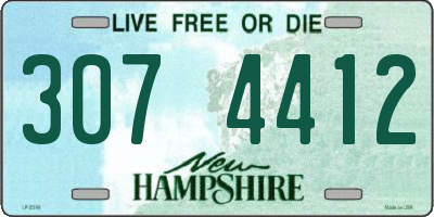 NH license plate 3074412