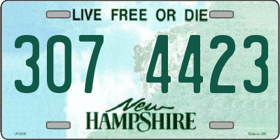 NH license plate 3074423