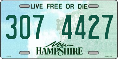 NH license plate 3074427
