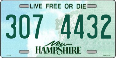 NH license plate 3074432