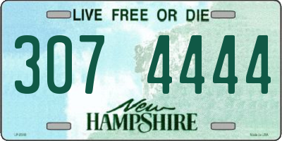 NH license plate 3074444