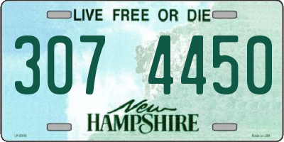 NH license plate 3074450