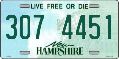 NH license plate 3074451