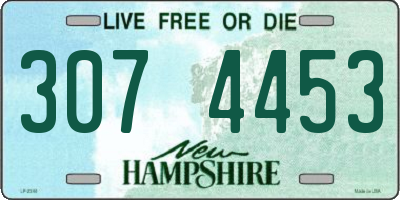 NH license plate 3074453