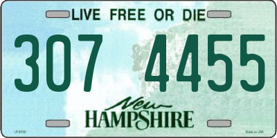 NH license plate 3074455