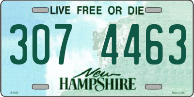 NH license plate 3074463