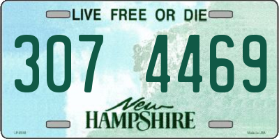 NH license plate 3074469