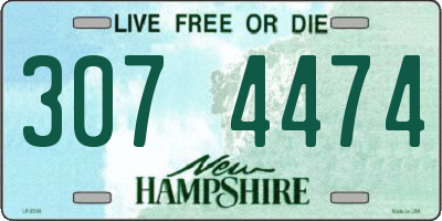NH license plate 3074474