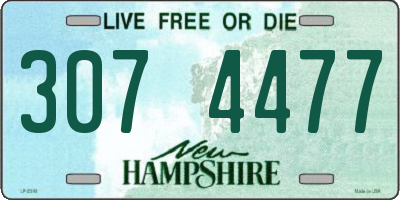 NH license plate 3074477