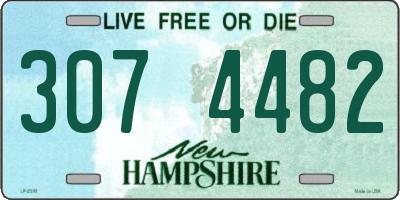 NH license plate 3074482