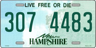 NH license plate 3074483