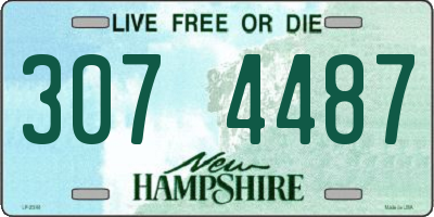 NH license plate 3074487