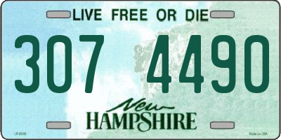 NH license plate 3074490
