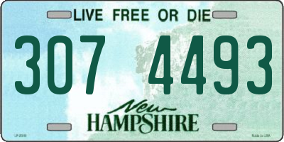 NH license plate 3074493