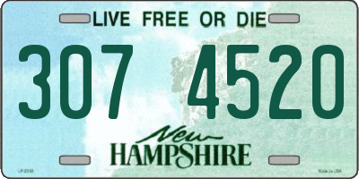 NH license plate 3074520