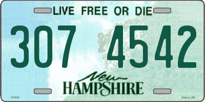 NH license plate 3074542