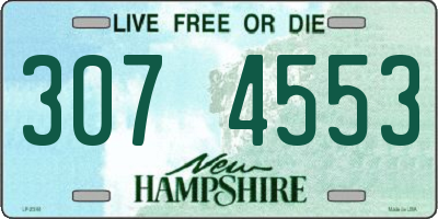 NH license plate 3074553
