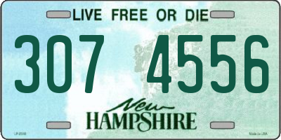 NH license plate 3074556