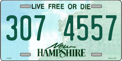 NH license plate 3074557