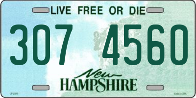 NH license plate 3074560