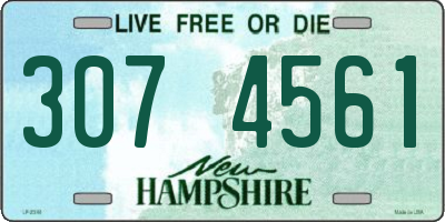 NH license plate 3074561