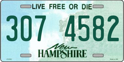 NH license plate 3074582