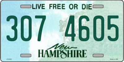 NH license plate 3074605