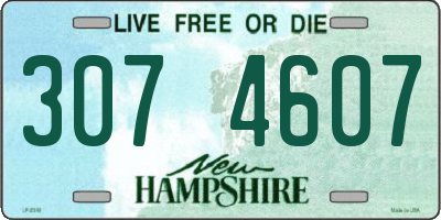 NH license plate 3074607