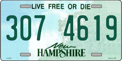 NH license plate 3074619