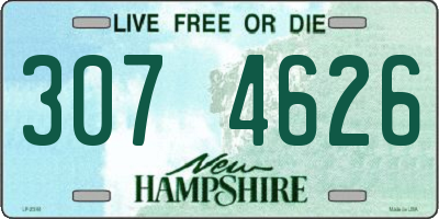 NH license plate 3074626