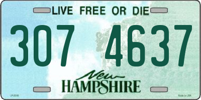 NH license plate 3074637