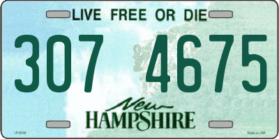 NH license plate 3074675