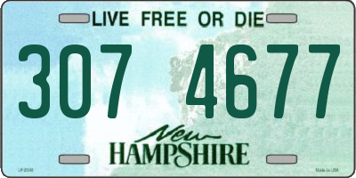 NH license plate 3074677