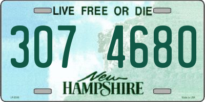 NH license plate 3074680
