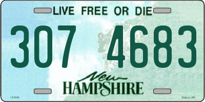 NH license plate 3074683