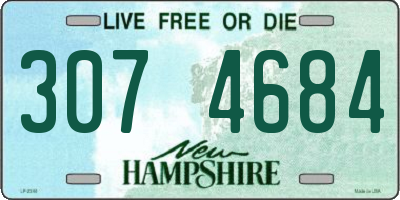 NH license plate 3074684