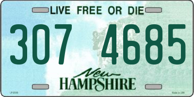 NH license plate 3074685