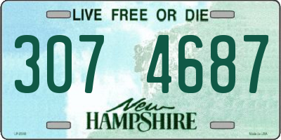 NH license plate 3074687