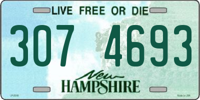 NH license plate 3074693