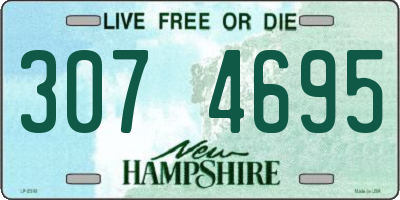 NH license plate 3074695
