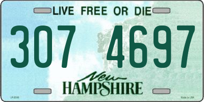NH license plate 3074697