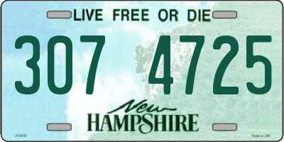 NH license plate 3074725